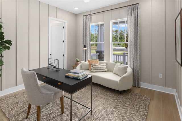 2486 Celebration Blvd, Celebration, FL 34747 - office with a decorative wall and wood finished floors