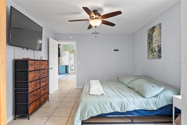 705 Ibis Ave, Deltona, FL 32738 - bedroom featuring light tile patterned floors and a ceiling fan