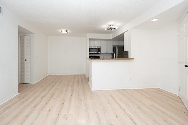 5160 Conroy Rd Unit 21, Orlando, FL 32811 - unfurnished living room with light wood-style flooring and a textured ceiling