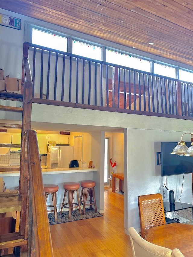 116 Palm View Ct Unit 3535/6, Haines City, FL 33844 - staircase with wood finished floors and wood ceiling
