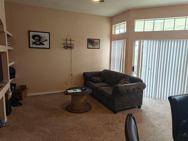 7230 Westpointe Blvd Unit 1235, Orlando, FL 32835 - carpeted living area featuring baseboards