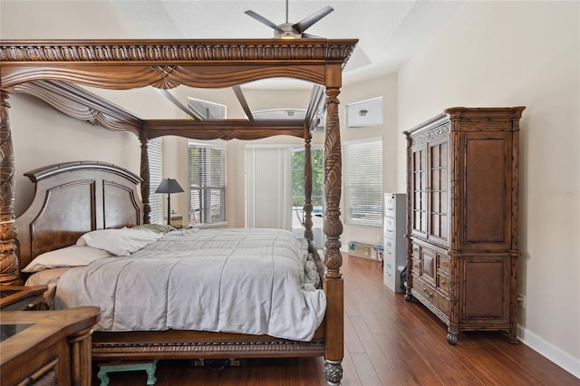 1542 Wescott Loop, Winter Springs, FL 32708 - bedroom with dark wood-style flooring and baseboards
