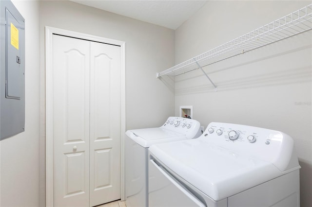 2211 J Lawson Blvd, Orlando, FL 32824 - laundry room featuring washing machine and clothes dryer and electric panel