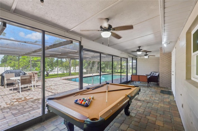 209 7th St S, Haines City, FL 33844 - playroom with a ceiling fan, plenty of natural light, and pool table