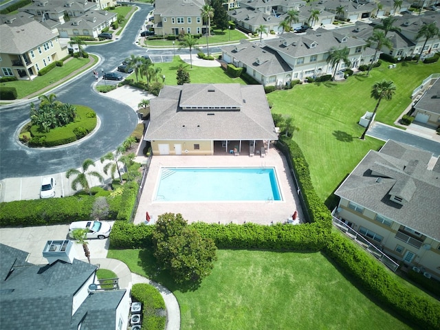 17322 Chateau Pine Way, Clermont, FL 34711 - aerial view of residential area featuring a pool area