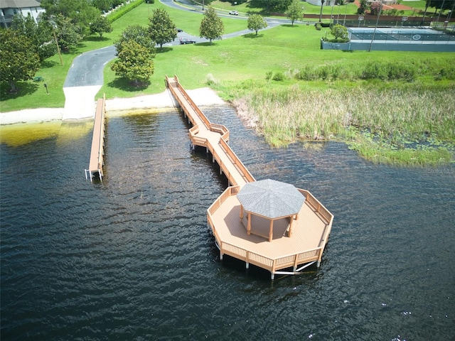 17322 Chateau Pine Way, Clermont, FL 34711 - dock area featuring a water view