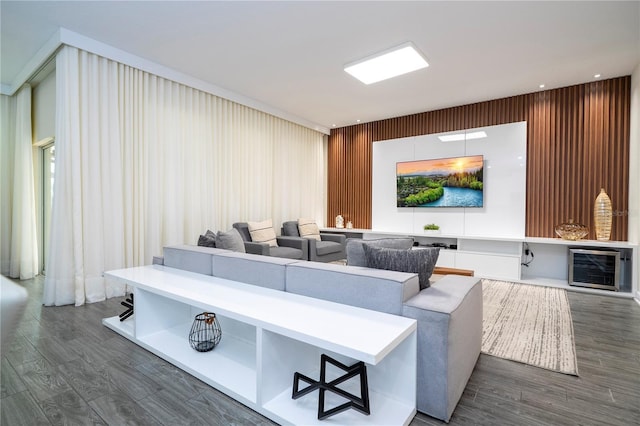 1097 Trappers Trail Loop, Davenport, FL 33896 - cinema featuring beverage cooler and dark wood-type flooring