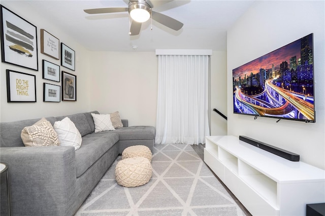 1097 Trappers Trail Loop, Davenport, FL 33896 - living room featuring carpet flooring and ceiling fan