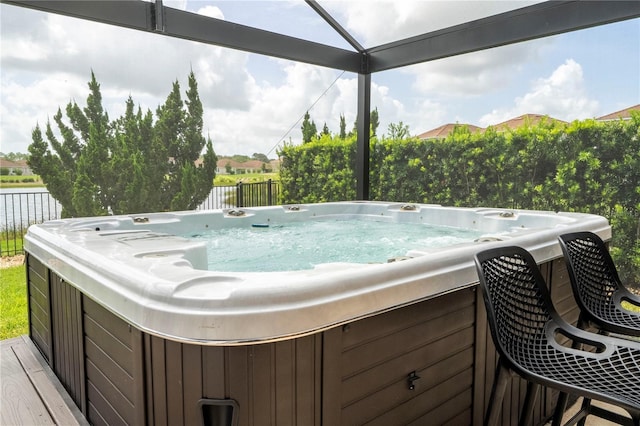 1097 Trappers Trail Loop, Davenport, FL 33896 - deck with a hot tub
