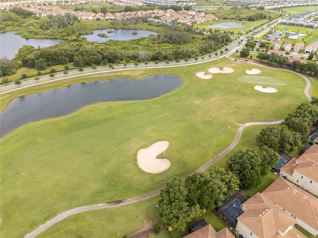 1097 Trappers Trail Loop, Davenport, FL 33896 - aerial overview of property's location featuring a large body of water, a golf club, and nearby suburban area