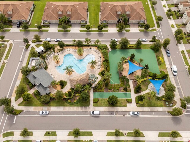 1097 Trappers Trail Loop, Davenport, FL 33896 - aerial perspective of suburban area with a pool area