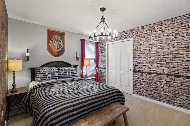 2121 Morocco Way, Kissimmee, FL 34747 - bedroom with a chandelier and carpet floors
