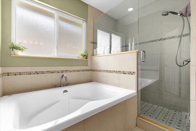 9275 Lake Sharp Ct, Orlando, FL 32817 - full bathroom with a stall shower and a bath