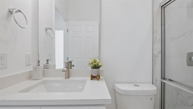 17 Cypress Run, Haines City, FL 33844 - bathroom featuring vanity and a shower with door