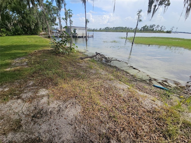 606 Butler St, Windermere, FL 34786 - dock featuring a water view and a yard