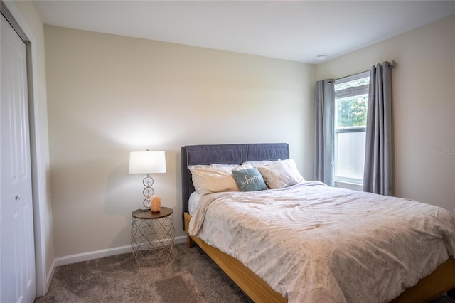 561 Andrea Cir S, Haines City, FL 33844 - carpeted bedroom with baseboards and a closet