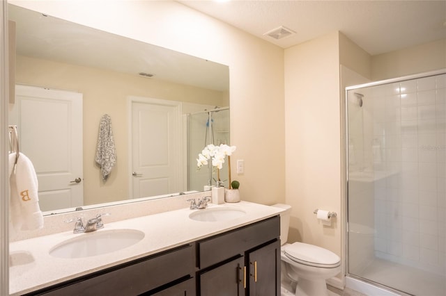 561 Andrea Cir S, Haines City, FL 33844 - full bathroom with double vanity and a stall shower