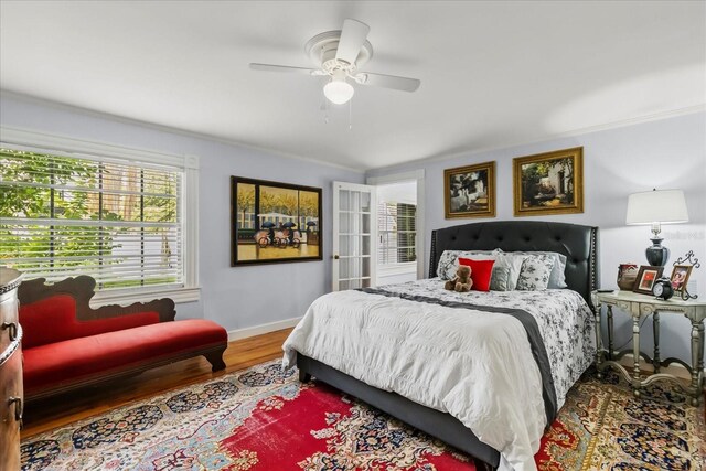 8407 Interbay Blvd, Tampa, FL 33616 - bedroom featuring wood finished floors and ceiling fan