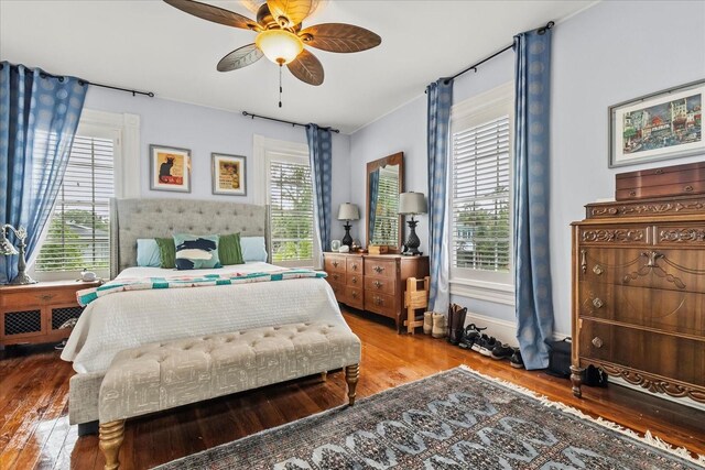 8407 Interbay Blvd, Tampa, FL 33616 - bedroom featuring wood finished floors and a ceiling fan
