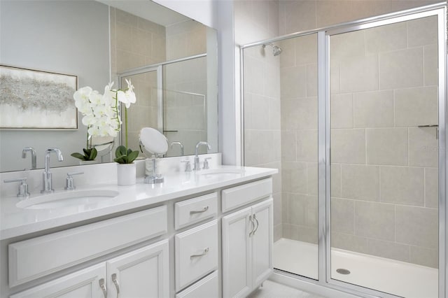 2380 Celebration Blvd, Celebration, FL 34747 - full bathroom featuring a stall shower and double vanity