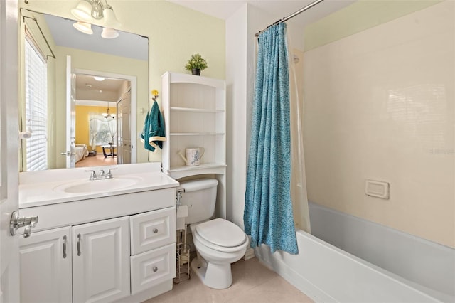 6453 Alcalde Ct Unit 110, Orlando, FL 32835 - bathroom featuring vanity, tile patterned flooring, plenty of natural light, and shower / bathtub combination with curtain