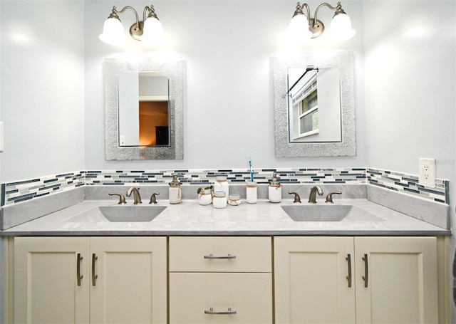 26 Canter Club Ct, Debary, FL 32713 - bathroom with double vanity and backsplash