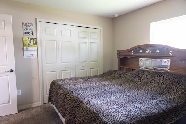 16863 SW 29th Terrace Rd, Ocala, FL 34473 - carpeted bedroom with a closet and baseboards