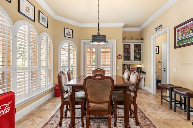 9400 Laws Rd, Clermont, FL 34714 - dining room with ornamental molding and baseboards