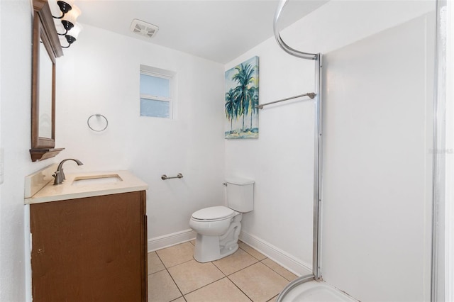131 N Central Ave, Apopka, FL 32703 - bathroom with vanity, a stall shower, and tile patterned flooring