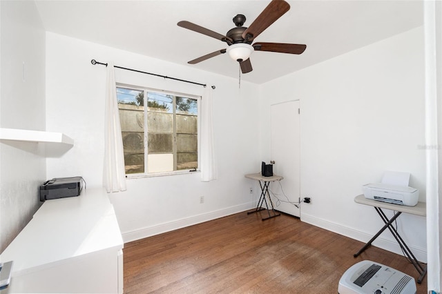131 N Central Ave, Apopka, FL 32703 - spare room with wood finished floors and a ceiling fan