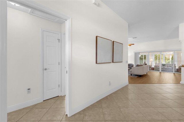 1254 Spartanburg Way, The Villages, FL 32162 - corridor with light tile patterned floors
