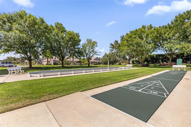 1254 Spartanburg Way, The Villages, FL 32162 - view of home's community with shuffleboard and a yard