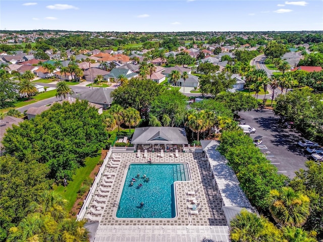 1254 Spartanburg Way, The Villages, FL 32162 - aerial view of a pool area