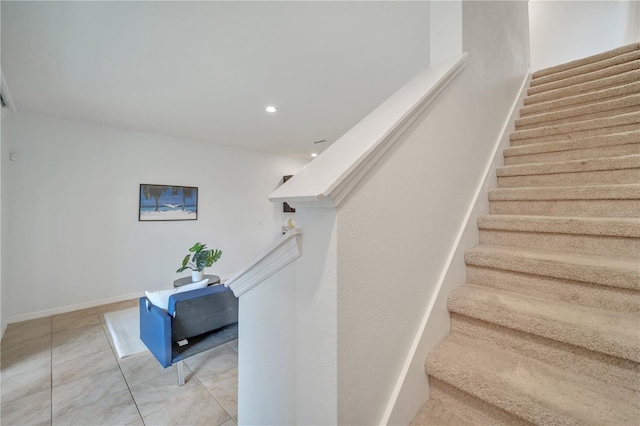 200 Feltrim Reserve Blvd, Davenport, FL 33837 - stairway featuring tile patterned flooring and recessed lighting
