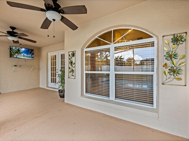 14322 Pine Cone Trl, Clermont, FL 34711 - view of patio with a ceiling fan