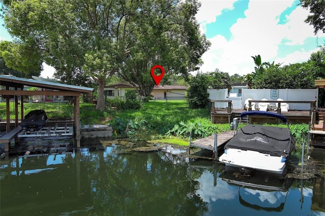 2417 Bayfront Pkwy, Orlando, FL 32806 - dock with boat lift