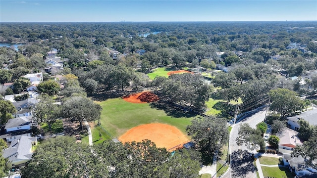 501 Richmond St, Orlando, FL 32806 - aerial perspective of suburban area with a golf club and a forest