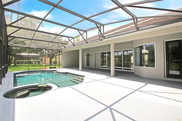 1441 Foxtail Ct, Lake Mary, FL 32746 - view of pool with a patio area and a pool with connected hot tub