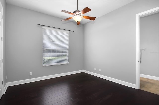1441 Foxtail Ct, Lake Mary, FL 32746 - unfurnished room featuring a ceiling fan and dark wood-type flooring