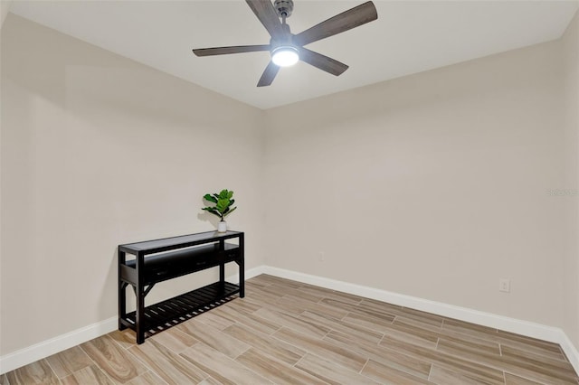 3210 Sonesta Ct Unit B, Clermont, FL 34711 - unfurnished room featuring light wood-style floors and ceiling fan