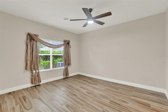 3210 Sonesta Ct Unit B, Clermont, FL 34711 - unfurnished room featuring light wood-style flooring and a ceiling fan