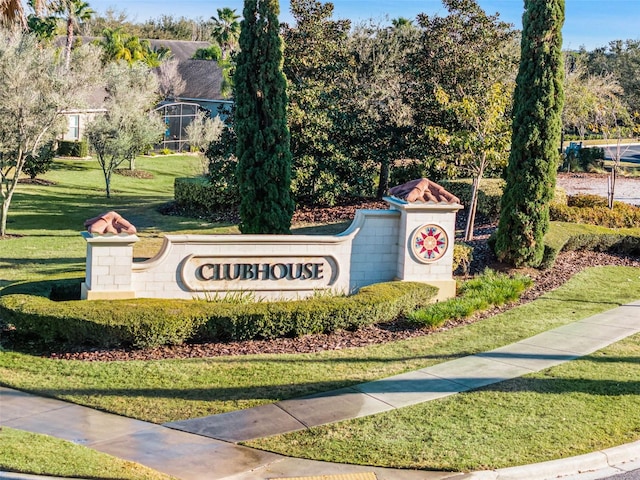 3210 Sonesta Ct Unit B, Clermont, FL 34711 - community sign featuring a lawn