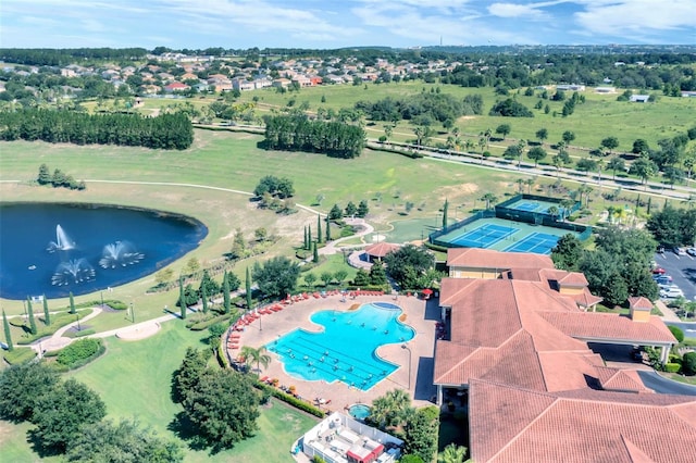 3210 Sonesta Ct Unit B, Clermont, FL 34711 - drone / aerial view of a pool