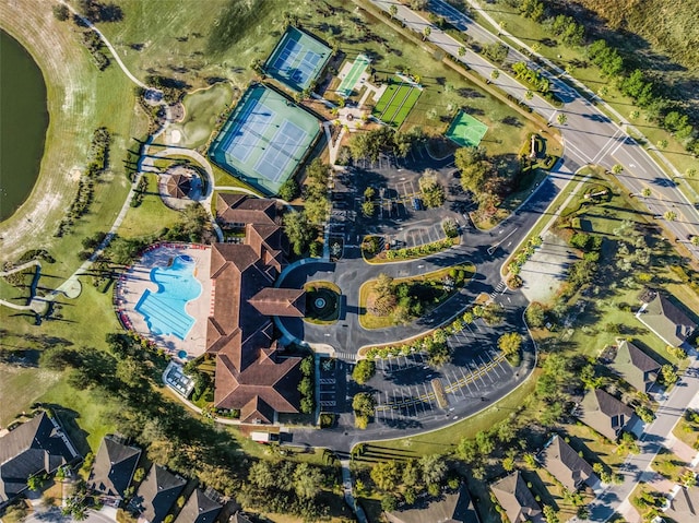 3210 Sonesta Ct Unit B, Clermont, FL 34711 - drone / aerial view of a pool area