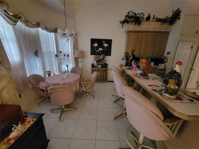 8603 Snowfire Dr, Orlando, FL 32818 - dining room with light tile patterned flooring