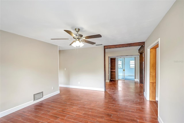 1204 Marie Ave, Apopka, FL 32703 - unfurnished room with wood finished floors and a ceiling fan