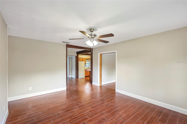 1204 Marie Ave, Apopka, FL 32703 - unfurnished room featuring dark wood-type flooring and ceiling fan