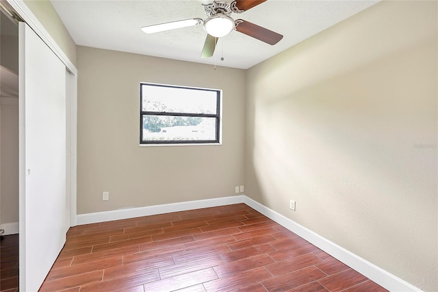 1204 Marie Ave, Apopka, FL 32703 - unfurnished bedroom featuring wood finished floors, a closet, and ceiling fan