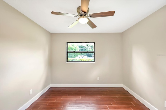 1204 Marie Ave, Apopka, FL 32703 - empty room featuring wood finished floors and a ceiling fan