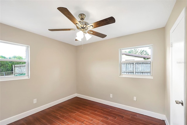 1204 Marie Ave, Apopka, FL 32703 - unfurnished room featuring dark wood finished floors and ceiling fan